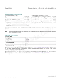 MAX4896ATP+ Datasheet Page 2