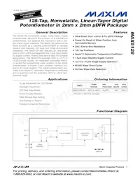 MAX5128ELA+T Datenblatt Cover