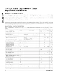 MAX5407EKA+T Datasheet Page 2