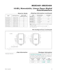MAX5481ETE+T Datasheet Page 19