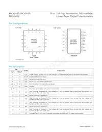 MAX5489ETE+T Datasheet Page 8