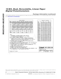 MAX5499ETE+T Datasheet Page 20
