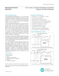 MAX5924BEUB+TG24 Datasheet Cover