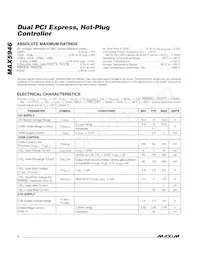 MAX5946AETX+T Datasheet Page 2