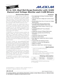 MAX5970ETX+T Datasheet Cover