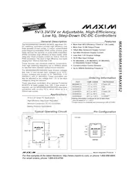 MAX649CSA+ Datenblatt Cover