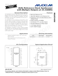 MAX9486EUG-T Datasheet Copertura