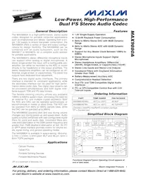 MAX9880AETM+T Datenblatt Cover
