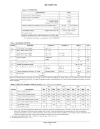 MC100EP140DR2G Datasheet Page 3