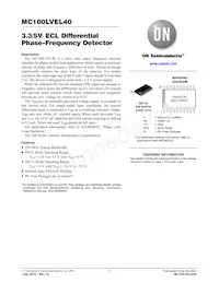 MC100LVEL40DWR2G Datenblatt Cover