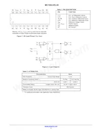 MC100LVEL40DWR2G數據表 頁面 2