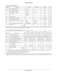 MC100LVEL40DWR2G Datasheet Page 3