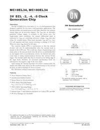 MC10EL34DR2G Datenblatt Cover