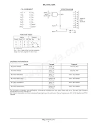 MC74HC164ADTR2 Datasheet Pagina 2
