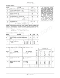 MC74HC164ADTR2 Datasheet Pagina 3