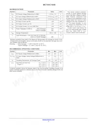 MC74HC164BDR2G Datasheet Page 3