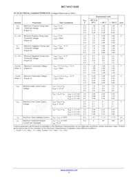 MC74HC164BDR2G Datasheet Page 4