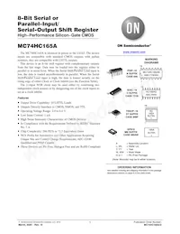MC74HC165AFG Datenblatt Cover