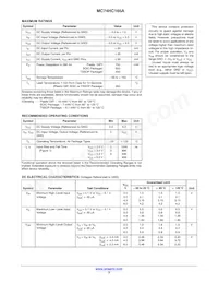 MC74HC165AFG Datasheet Page 3