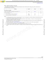 MCZ34652EFR2 Datasheet Pagina 5