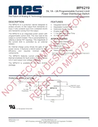 MP6219DN-LF Datasheet Cover