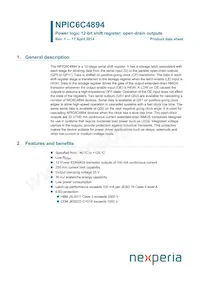 NPIC6C4894DY Datasheet Cover