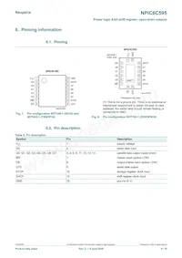 NPIC6C595D Datasheet Page 4