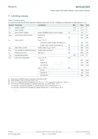 NPIC6C595D Datasheet Page 5