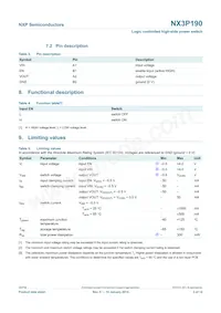 NX3P190UK Datenblatt Seite 3