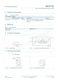 NX3P191UK Datasheet Page 2