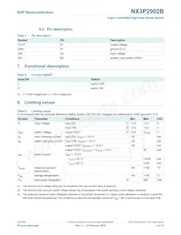 NX3P2902BUKZ數據表 頁面 3