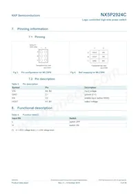 NX5P2924CUKZ Datasheet Page 3