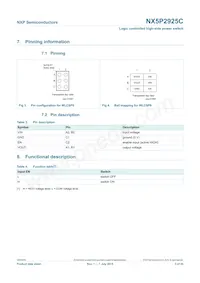 NX5P2925CUKZ Datasheet Page 3