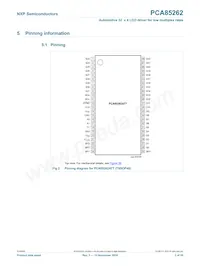 PCA85262ATT/AJ Datasheet Page 3