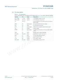 PCA8534AH/Q900/1 Datasheet Page 5