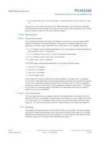 PCA8534AH/Q900/1 Datasheet Page 21