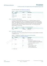 PCA8543AHL/AY Datasheet Page 7