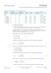 PCA8543AHL/AY Datasheet Page 22