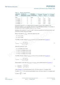 PCF8533U/2/F2 Datasheet Pagina 10