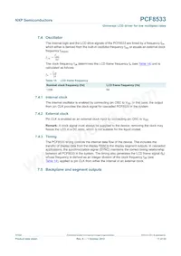PCF8533U/2/F2 Datasheet Page 17