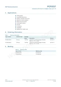 PCF8537AH/1 Datasheet Page 2