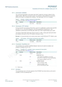 PCF8537AH/1 Datasheet Pagina 8