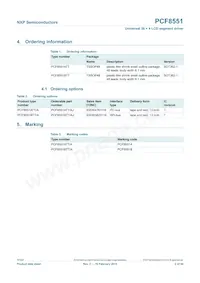 PCF8551BTT/AJ Datasheet Page 2