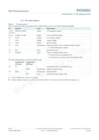 PCF8551BTT/AJ Datasheet Page 6