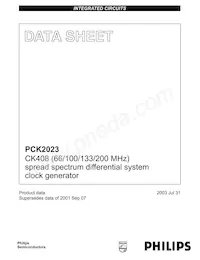PCK2023DL數據表 封面