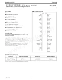 PCK2023DL Datasheet Pagina 2