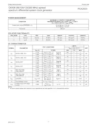 PCK2023DL Datasheet Page 7