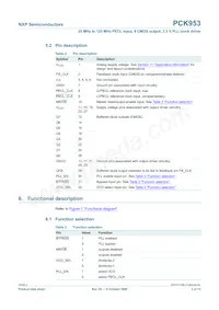 PCK953BD Datasheet Pagina 3