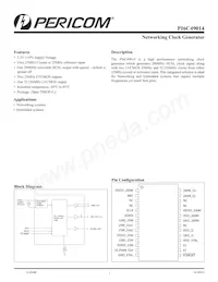 PI6C49014LIEX 데이터 시트 표지