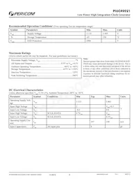 PI6C49021ZDIE Datasheet Page 8
